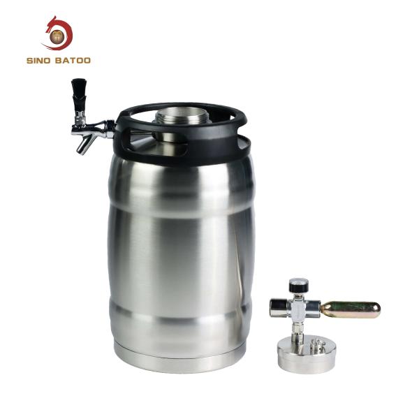 Home Brewing 1.3 Gallon Vacuum Beer Growler Party Kegger With Tap System