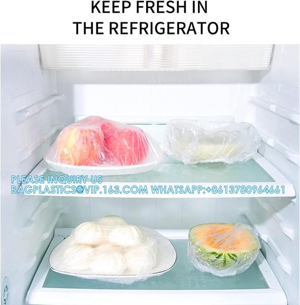 Food Covers,Reusable Elastic Food Storage Covers, Plastic Sealing Elastic Stretch Adjustable Bowl Lids