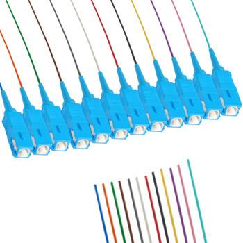 Simplex 9/125 um Fiber Optic Pigtail with SC Connector , 1.5M Fiber Cable