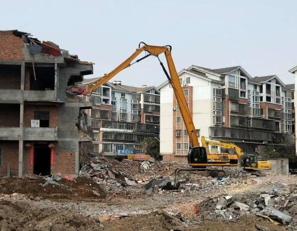 Three Section Excavator Demolition Arm Adjustable Reach Boom For Dismantling