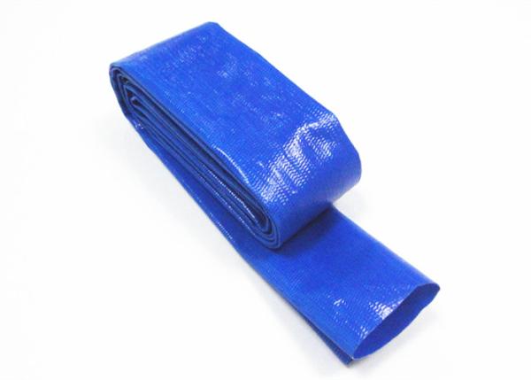 Light Weight 2 Inch 50mm Pvc Layflat Hose , Pvc Discharge Hose With Stretching Resistant