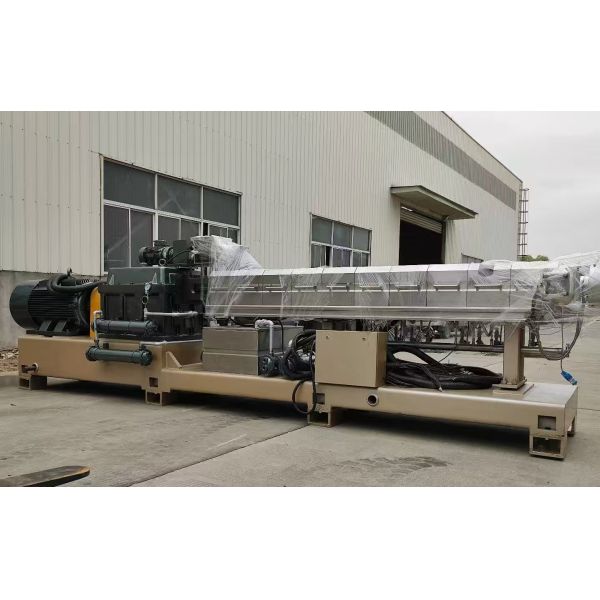 Rigid PVC Compounding Conical Double Screw Extruder Granules Making Machine