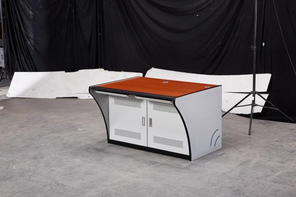 Home Office Control Center Desk Double Seat PC Desk with Laboratory Console and Platform