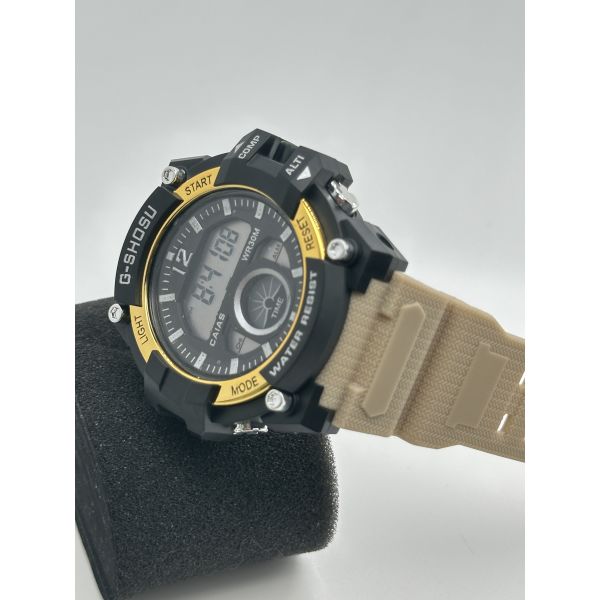 Цифровые спортивные часы на батареях с силиконовым ремнем 3ATM водонепроницаемыми