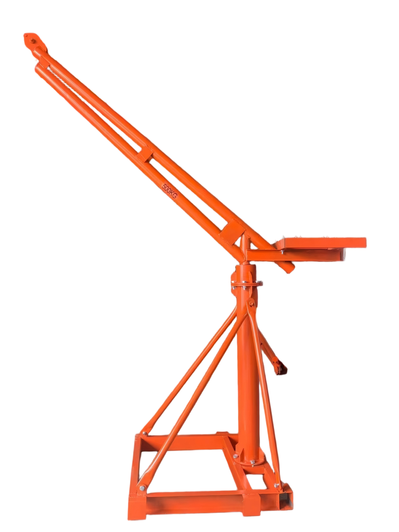 Fixed Mini Electric Hoist Crane Construction Roof Small Lift Crane With Efficient Motor