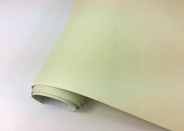 Wipeable Solid Color Self Adhesive Wallpaper Bright Yellow Removing Vinyl Wallpaper