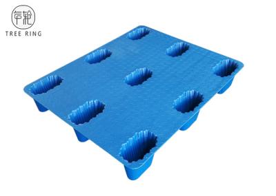 Páletes plásticas industriais resistentes dos Pp nas rodas com nove padrão do pé BM-P1210