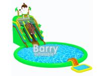 Certificat gonflable de la CE de parc d'Aqua de jungle gonflable jurassique de parc aquatique de bande dessinée