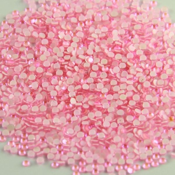 Luminous Non Hotfix Crystal Pink Nail Neon Rhinestone
