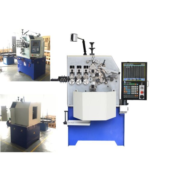 1.0 - 4.0mm Diameter Steel Spring Machine Three Axes For Multi Shape Springs
