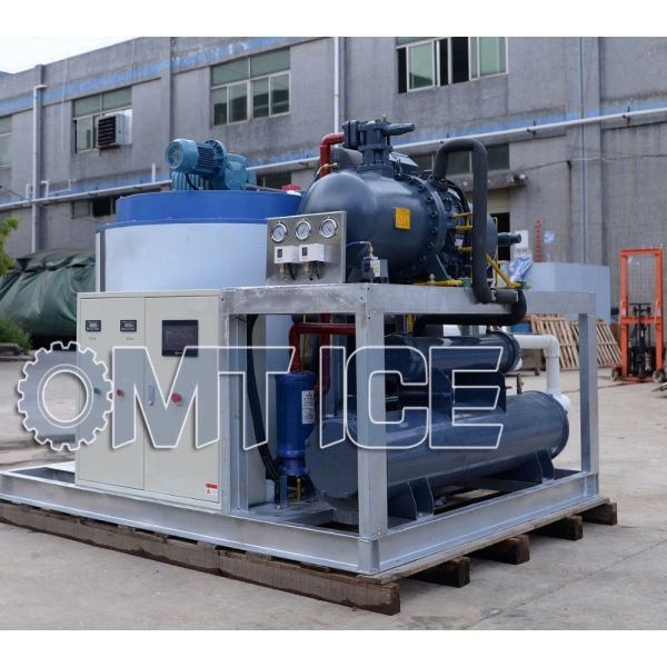 2250 KG Large Capacity 10 Ton Flake Ice Machine For Freshwater And Saltwater
