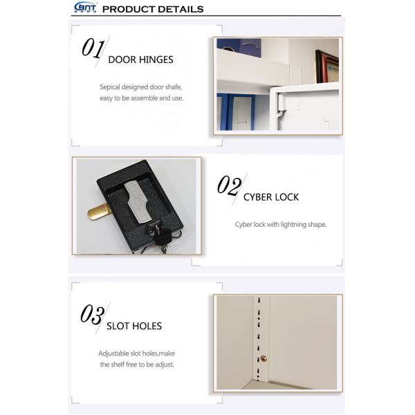 Одежд современной шкаф хранения шкафа металла шкафа 2 двери стальной