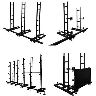 Event Hanging LED Video Wall Stand Rack Aluminum Alloy Ground Support LED Screen Truss