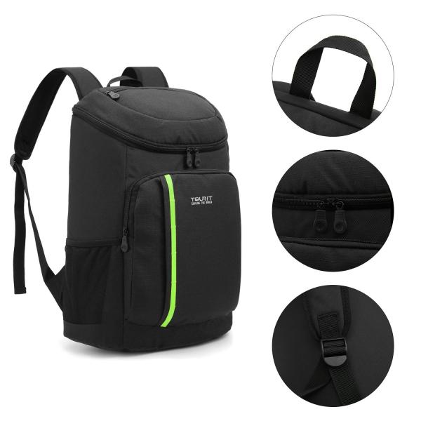 30 Cans Lightweight Insulated Food Cooler Bags Backpack Style 15.8 X 13.0 X 7.5