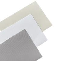 100% polyester blanche enduit de bleu volets roulants pour fenêtre