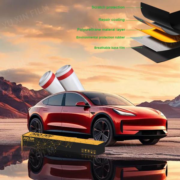 7.5 mil Hydrophobic TPU Paint Protection Film Clear Non-Yellowing PPF Paint Protection Film
