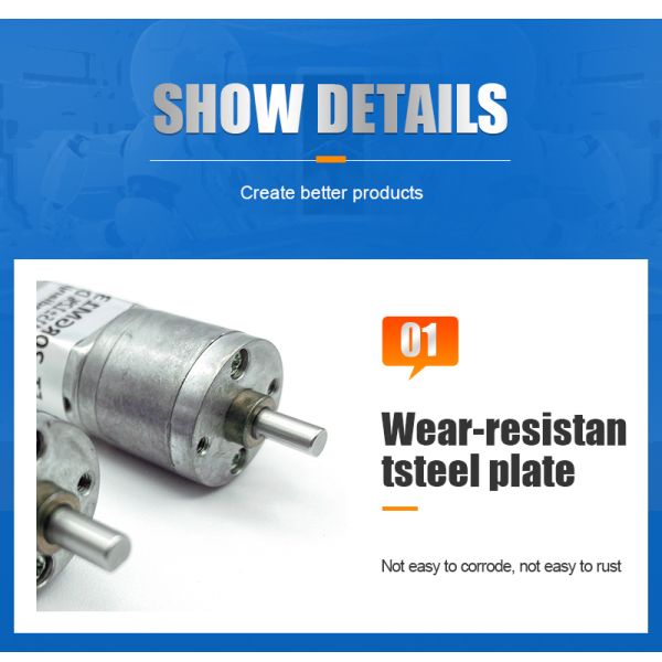 FT-25RGM130 DC Spur Gear Motor Explosion Proof 25mm Diameter
