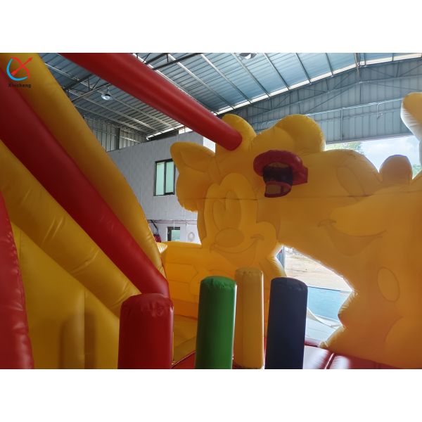 Commercial Mickey And Minnie Inflatable Bouncy House With Slides Combo Castle