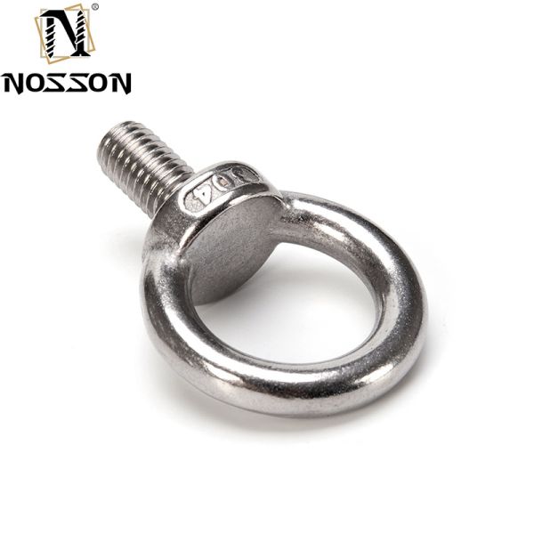 GB Standard Marine Grade Galvanized Stainless Steel Lifting Ring Threaded Eyebolt 1/4