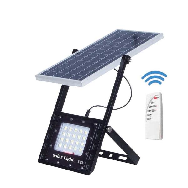 jardim exterior 5000mA de controle remoto das luzes de inundação do painel solar de 70m2 50W