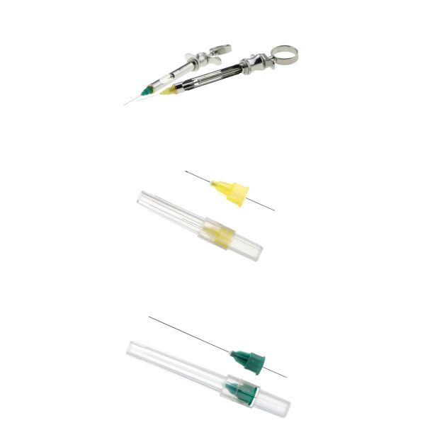 Aiguilles courtes et longues jetables stériles pour anesthésie dentaire, 27g, 30g, pour dentiste