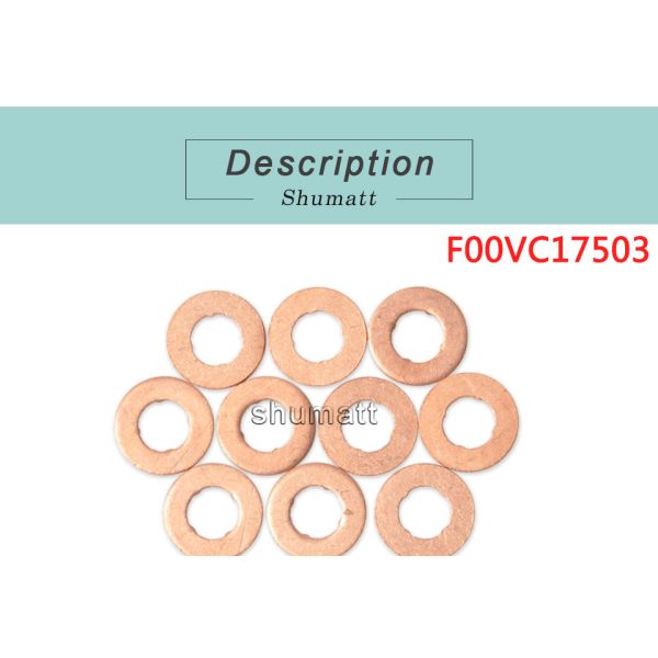 OEM new Injector Heat Schield Gasket Copper Washer Shim F00VC17503 for 0445110020/028/029 injector