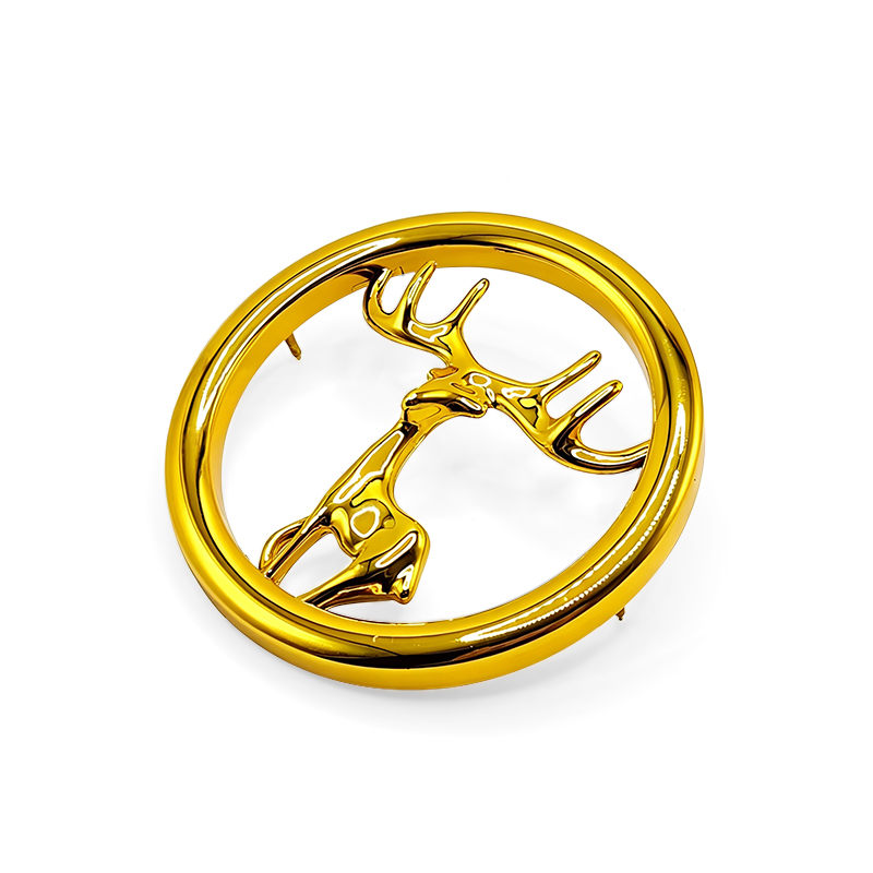 Golden Deer-Shaped Sofa Buttons Nordic Style Decorative Buttons for Headboards & Curtains