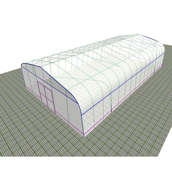 32mm Pipe Diameter Vegetable Green House Customized For Optimal Growth Conditions
