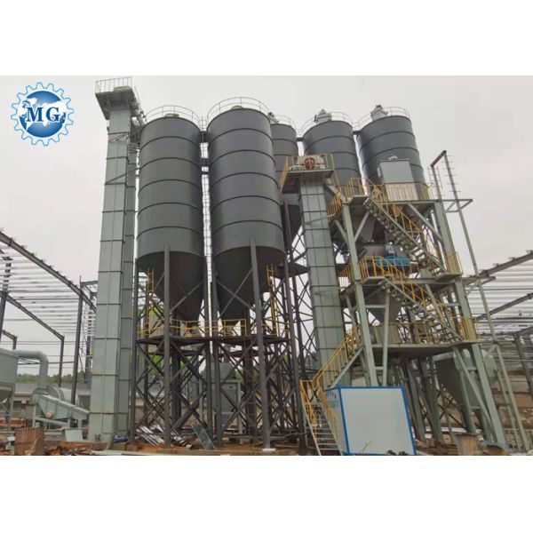 Производственная линия миномета замазки PLC 10T/H сухая для смешивать песка цемента