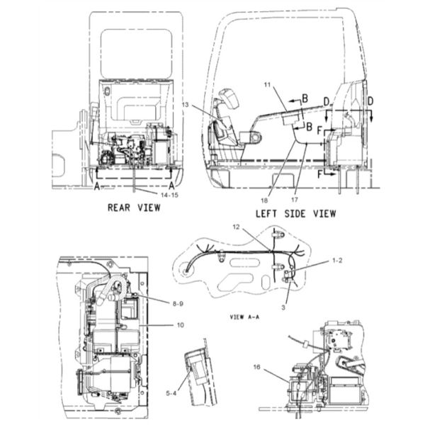 Пульт управления 1573210 кондиционирования воздуха CAT E320C 146432-822