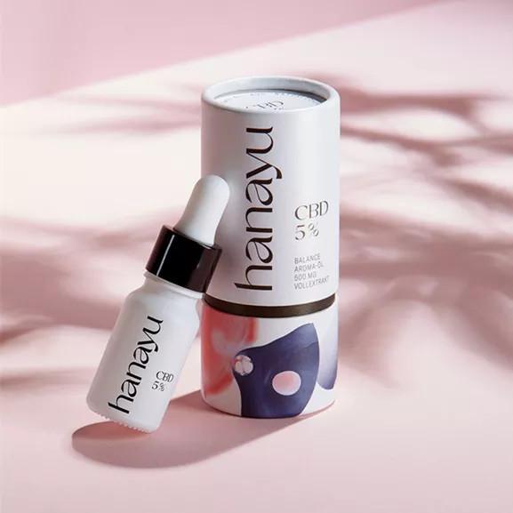 Custom Paper Tube Packaging for Essential Oil Dropper Bottles Tube Packaging for Cosmetics