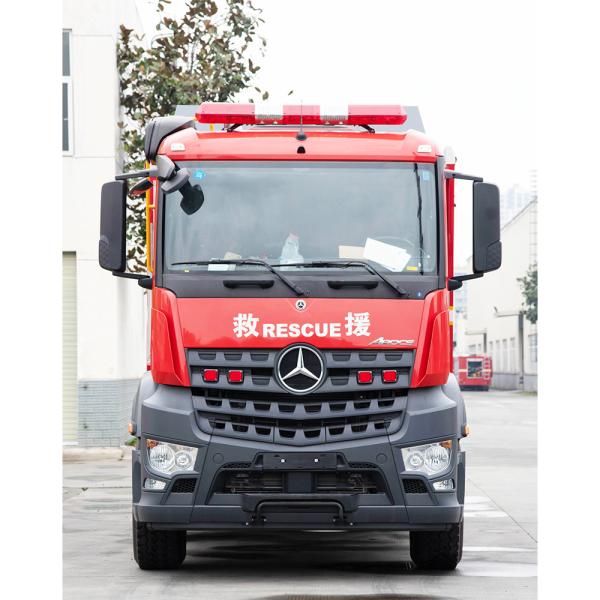 2000L Water Tank Mercedes-Benz 6*4 Positive and Negative Pressure Smoke Exhaust Fire Truck for Fire Emergency