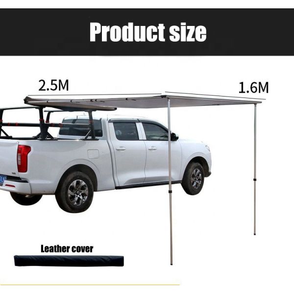 Outdoor Camping Vehicles Aluminum Alloy Pole Roof Tents Factory Hot Selling Sunshade and Waterproof Roof Curtains