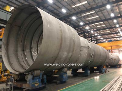 100 Ton Welding Pipe Rollers Selfing Aliging Heavy Duty With PU Wheels
