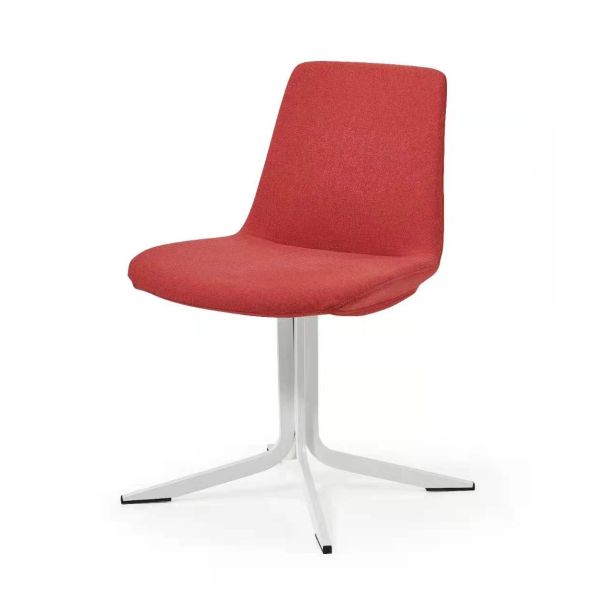 NO Folded Office Fashion Sofa Chair with Metal Legs and Multi-color Fabric Lounge