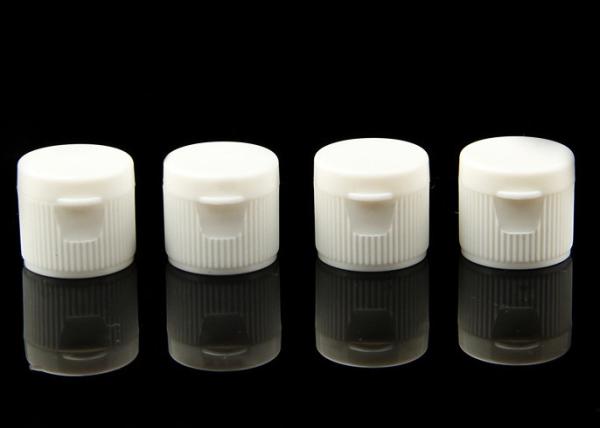 os tampões de garrafa cosméticos 20mm plásticos de 18mm lançam branco superior a superfície marcada personalizada
