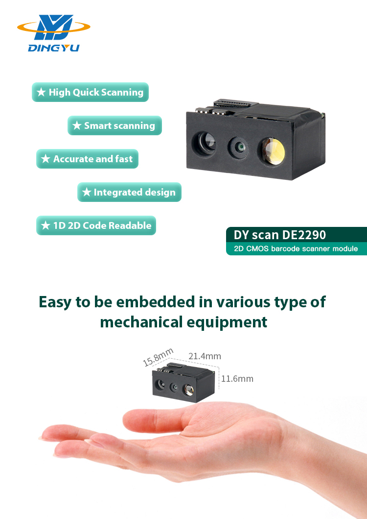 CMOS DE2290 2d Barcode Engine, модуль сканера кода Qr с разрешением 1280 * 800