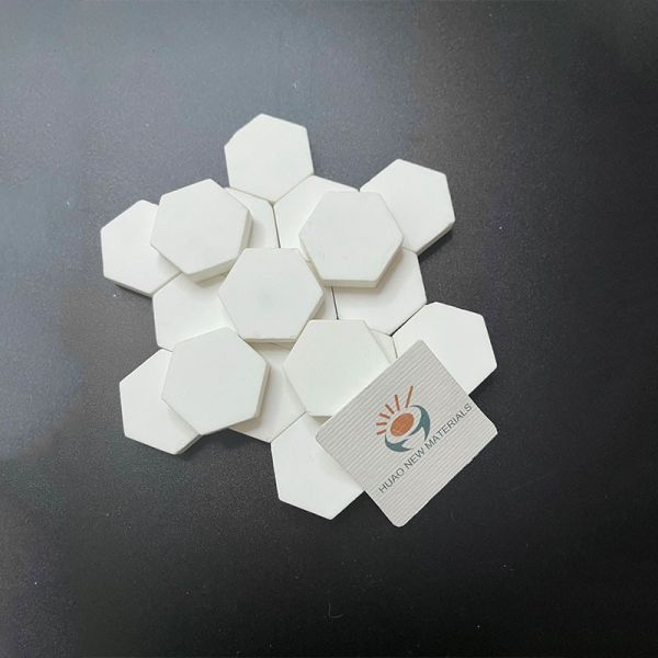 92% 95% Placas cerámicas de aluminio de forma hexagonal azulejos de mosaico