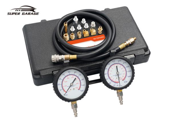 Car Engine Oil Pressure Gauge Test Kit 0 - 400psi With 13 Adaptors