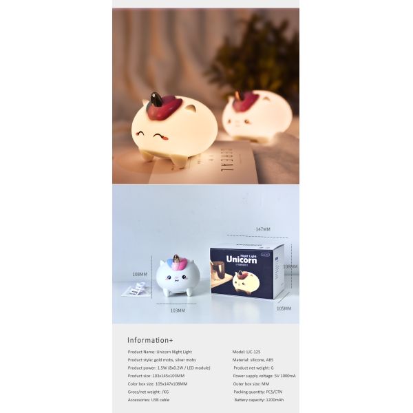 Babies 8pcs LED Night Light For Sleeping 3000K-20000K CCT