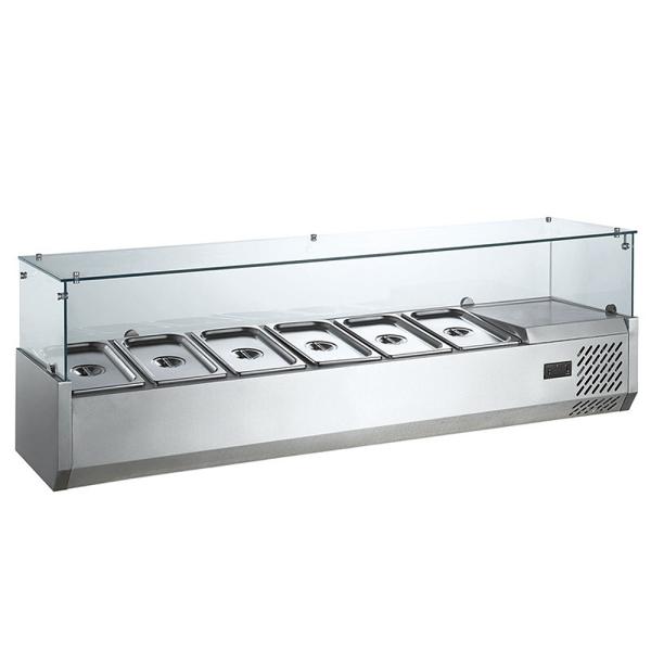 Hot Selling High Quality Kitchen Cooler Pizza Salad Prep Table Display Refrigerator Work Table Chiller Retail Store Commercial