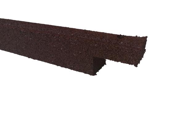 1200*100mm Rubber Landscape Edging Grey / Green Rubber Flower Bed Edging