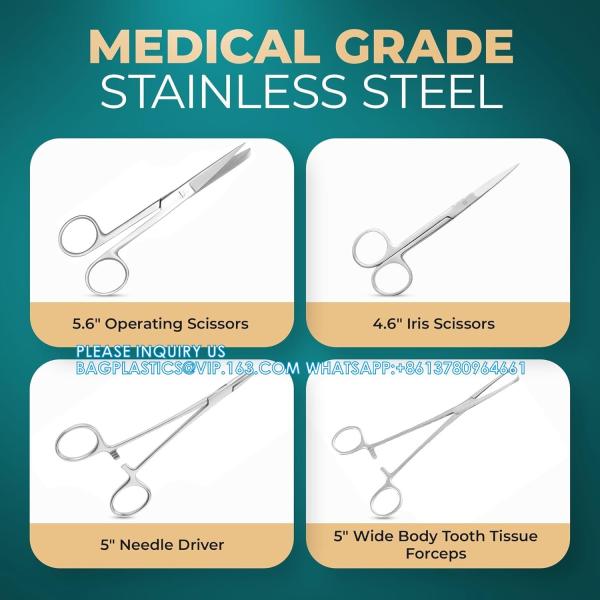Advanced Dissection Kit - 37 Pieces Total. High Grade Stainless Steel Instruments Perfect For Anatomy, Biology, Botany