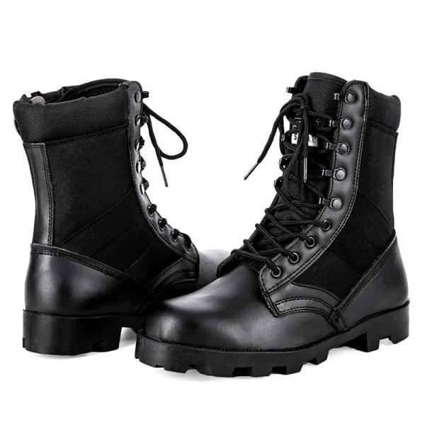 8 Inch 9 Inch Custom Military Boots Black Wear-Resistant Wicking Tactical Hiking Boots