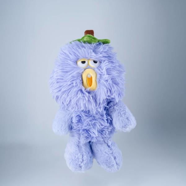 Embroidered Logos Fluffy Monster Sausage Mouth Plush Doll Fruit And Vegetable Type