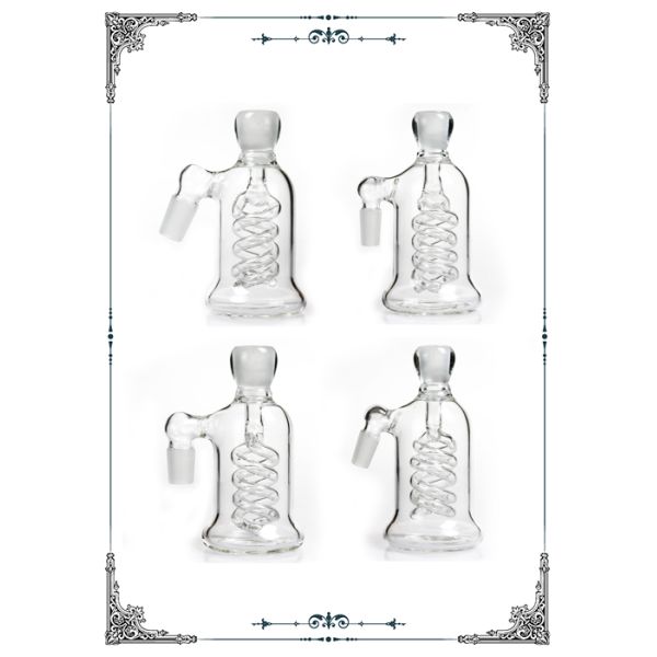 Helix Percs Ash Catcher 45 90 Degree For Glass Bong Smoking Water Pipes Ashcatcher