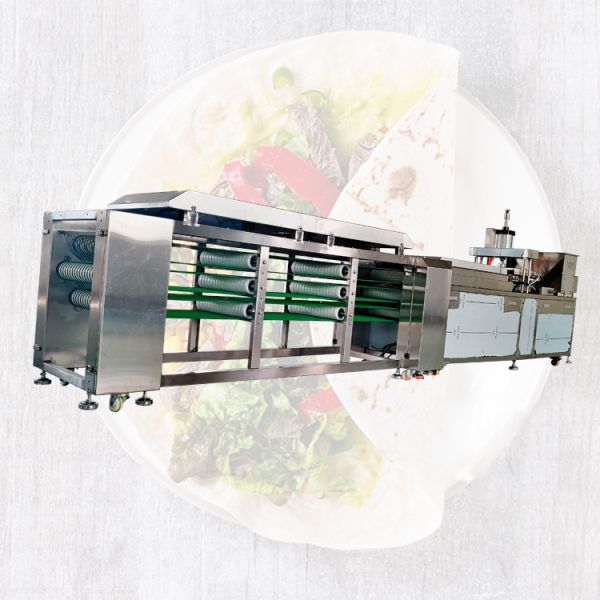 Chaîne de production arabe de pain de supermarché