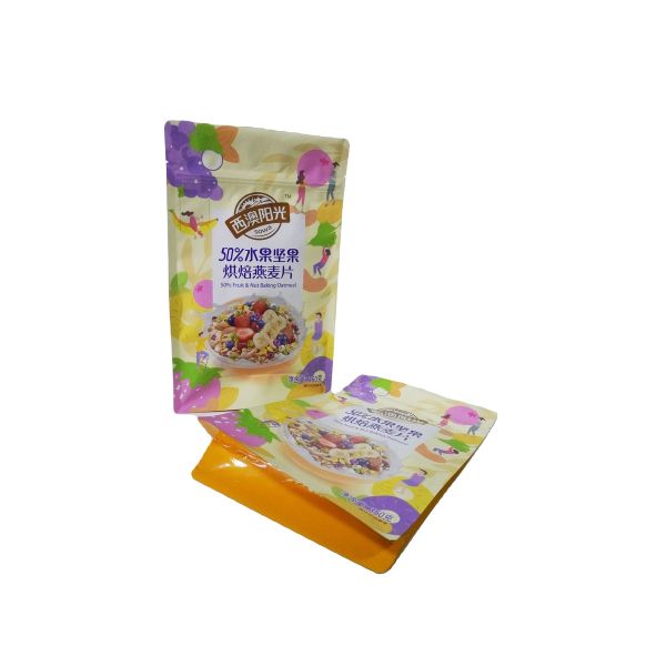 Impression sur papier sur mesure Fruits secs Noix d'avoine Pâte cuisson emballage de qualité alimentaire