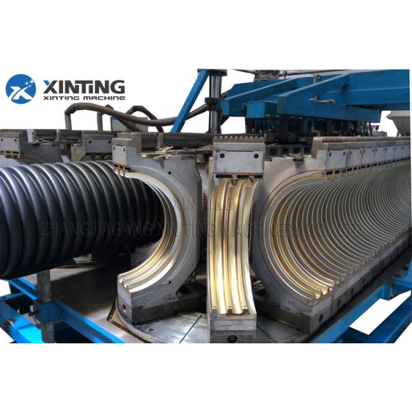 PVC Double Wall Corrugated Pipe Production Line Extrusion Equipment Siemens Motor