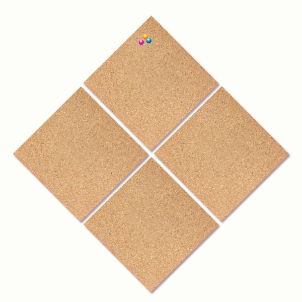 Квадраты пробковой доски Yuelin 12x12 кроют прилипатель черепицей собственной личности непахучий